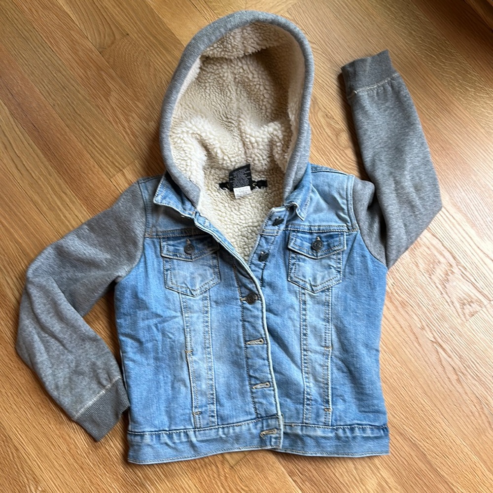 Jean shearling jacket